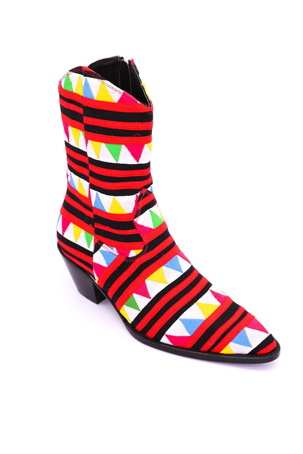 HAND CRAFTED TRIBAL HMONG BOOTS SASSA - sustainably made MOMO NEW YORK sustainable clothing, boots slow fashion