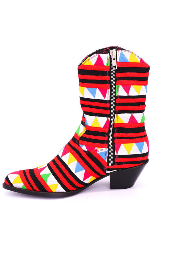 HAND CRAFTED TRIBAL HMONG BOOTS SASSA - sustainably made MOMO NEW YORK sustainable clothing, boots slow fashion