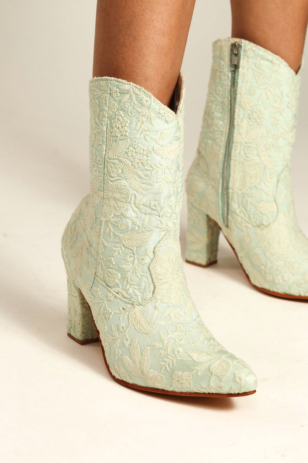 HIGH HEEL BOOTS MEGHNA - sustainably made MOMO NEW YORK sustainable clothing, ankle boots slow fashion