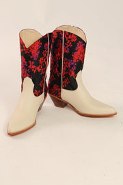 JACQUARD WESTERN BOOTS ARINA - sustainably made MOMO NEW YORK sustainable clothing, boots slow fashion