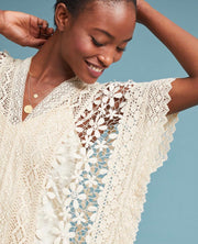 Kaftan Lace Dress Aires - sustainably made MOMO NEW YORK sustainable clothing, Boho Chic slow fashion