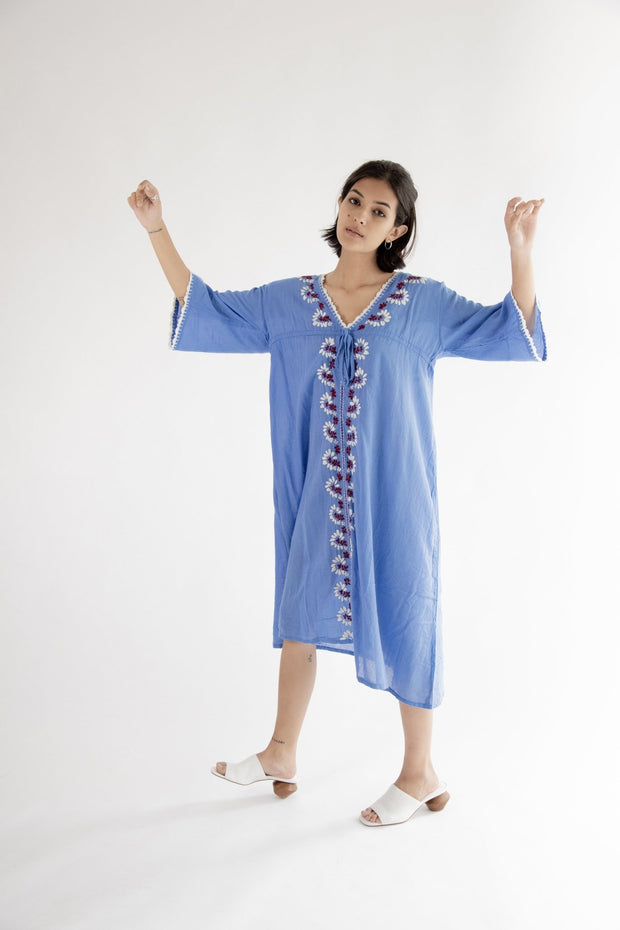 Kimono Dress Renin - sustainably made MOMO NEW YORK sustainable clothing, Boho Chic slow fashion