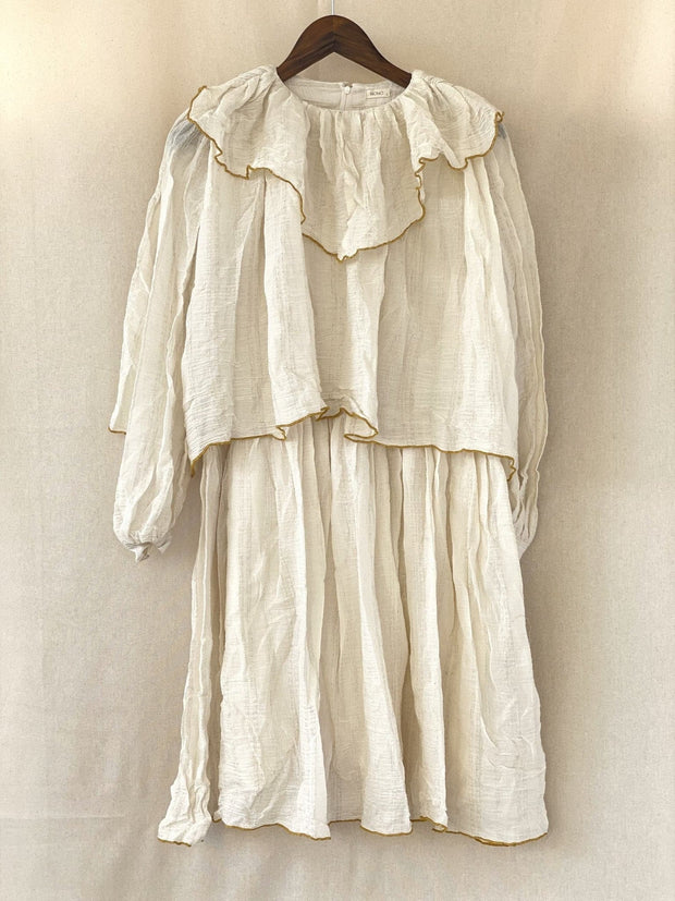 Long Sleeves Mini Dress - ONE & ONLY - sustainably made MOMO NEW YORK sustainable clothing, saleojai slow fashion
