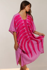 MARIE CLAIRE EMBROIDERED TUNIC KAFTAN - sustainably made MOMO NEW YORK sustainable clothing, kaftan slow fashion