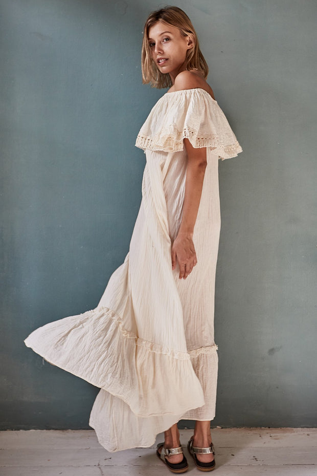 Maxi Dress Piper - sustainably made MOMO NEW YORK sustainable clothing, kaftan slow fashion