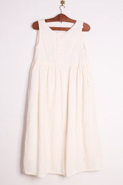 ORGANIC COTTON DRESS HELEN - sustainably made MOMO NEW YORK sustainable clothing, kaftan slow fashion