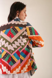 PATCHWORK JACKET SAIDA - sustainably made MOMO NEW YORK sustainable clothing, slow fashion