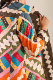 PATCHWORK JACKET SAIDA - sustainably made MOMO NEW YORK sustainable clothing, slow fashion