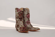 SEQUIN EMBROIDERED WESTERN BOOTS INGA - sustainably made MOMO NEW YORK sustainable clothing, boots slow fashion