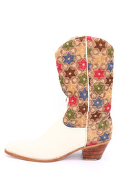 SEQUIN EMBROIDERED WESTERN BOOTS SEYNA - sustainably made MOMO NEW YORK sustainable clothing, boots slow fashion