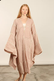 STITCH KIMONO ANNA - sustainably made MOMO NEW YORK sustainable clothing, kaftan slow fashion