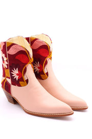TENDER PINK FLOWER BOOTS SIA - sustainably made MOMO NEW YORK sustainable clothing, boots slow fashion