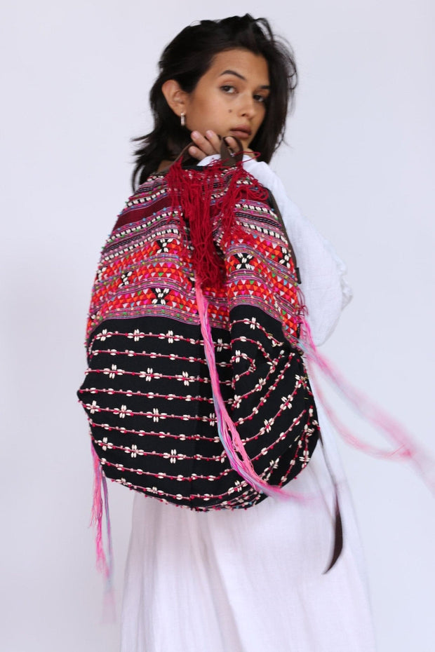 Tribal Hobo Bag Jane - sustainably made MOMO NEW YORK sustainable clothing, offer slow fashion