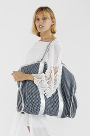 Weekender Bag Manisa - sustainably made MOMO NEW YORK sustainable clothing, Handwoven Bag slow fashion